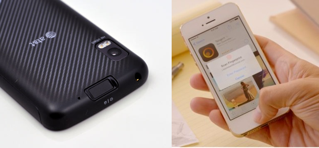 Motorola Atrix 和 iPhone 5s，哪一个指纹识别好用？